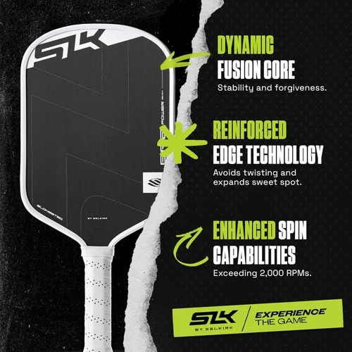 Vista 2 de Selkirk Sport SLK ERA Power Pickleball Paddle Cara híbrida de fibra de carbono y fibra de vidrio para potencia, giro y control Núcleo de fusión