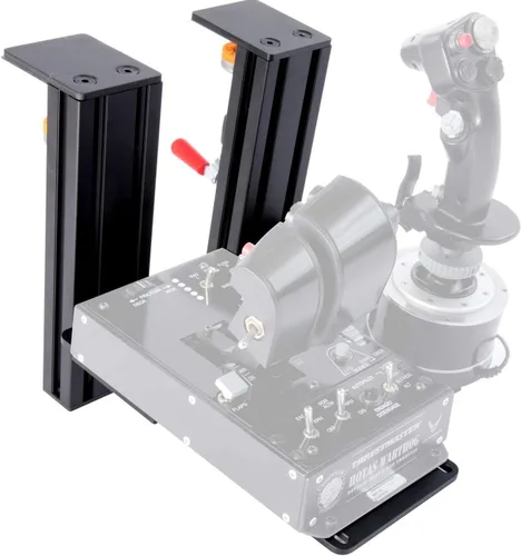 Vista 4 de Meza Mount - Juego de 2 soportes de escritorio Hotas resistentes compatibles con Thrustmaster Warthog WinWing Orion 2 con todos los pernos