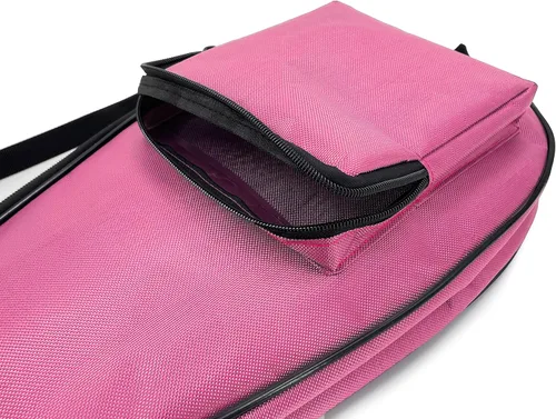 Vista 5 de Gespann Cubierta de raqueta de squash para 2 raquetas con bolsillo con cremallera Rosado