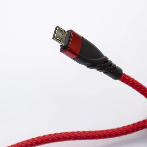 Vista 3 de Cable micro USB de 1 pie [3 unidades], USB corto a micro trenzado USB 2.0 cable de carga rápida y sincronización de datos compatible con Samsung