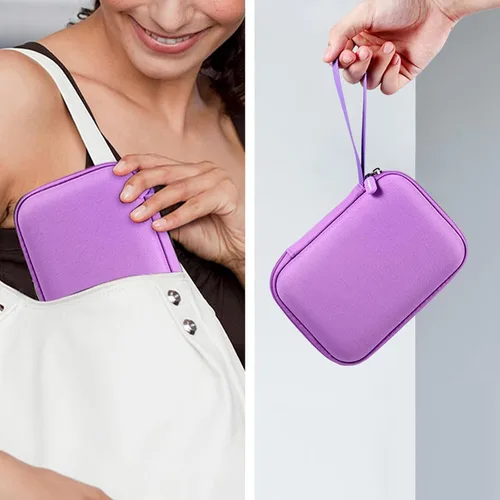 Vista 6 de Leayjeen Funda de transporte compatible con nebulizador inhalador portátil de mano para adultos y niños, atomizador de malla de mano, bolsa