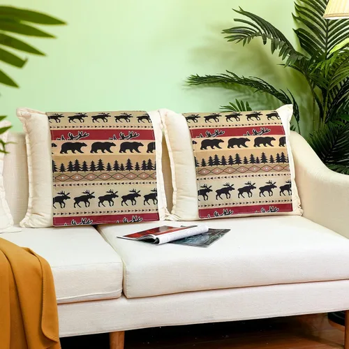 Vista 3 de Tegeme Funda para reposacabezas para silla reclinable, protector de reposacabezas estilo animal, protector de sofá, funda de silla para muebles