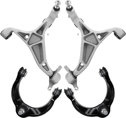 Vista 178 de Detroit Axle - 4 piezas de brazos de control traseros para Ford C-Max, Focus, Mazda 3 5, Volvo C30, C70, S40, V50, 4 brazos de control superiores e