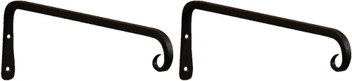 Vista 5 de Achla Designs Gancho recto para soporte de pared, 12 pulgadas (TSH-12) Negro