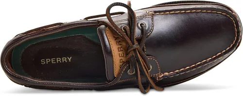 Vista 5 de Sperry Mako - Zapato náutico de piel con 2 ojales para hombre Amaretto