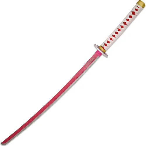 Vista 3 de Espada de anime Demon Slayer de metal real, espada Tsuyuri Kanao de acero inoxidable
