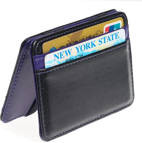 Vista 2 de CKLT Men's Fashion Magic Money Clip Leather Minimalistic Slim Wallet