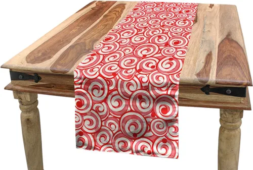 Vista 36 de Lunarable Camino de mesa tropical y manteles individuales, acuarela tucán loro flamenco piñas y flores silvestres sobre rombo, juego para decoración