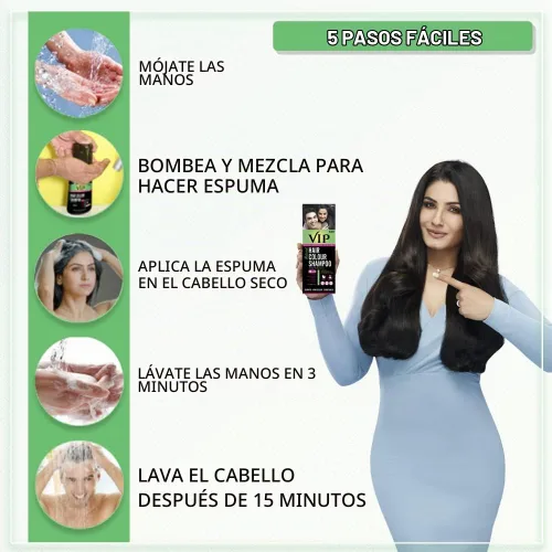 Vista 4 de VIP Champú de color 3 en 1 para el cabello (6.1 fl oz / 6.08 fl oz)