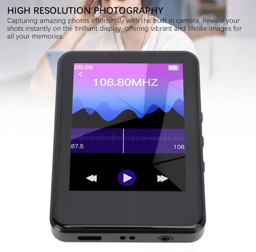 Vista 5 de Yinhing 2.4 Inch MP4 Player Music Touch Screen with 5.0 Camera HD Display 128GB Expandable Memory 300mAh Battery for Videos E Books