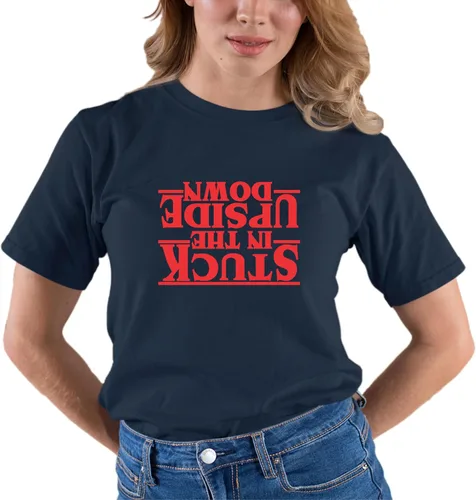 Vista 35 de Go All Out Camiseta para adultos Stuck in The Upside Down