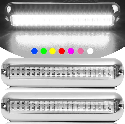 Vista 11 de HUSUKU SOOP3 PRO 2000LM 60LED - Lámpara impermeable para embarcación, luz ultraclara, elevada intensidad, Azul