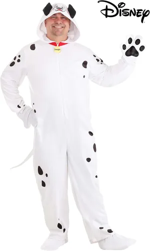 Vista 8 de Disfraz de Pongo de Disney 101 Dálmatas, overol dálmata de una pieza para cosplay, disfraces y Halloween