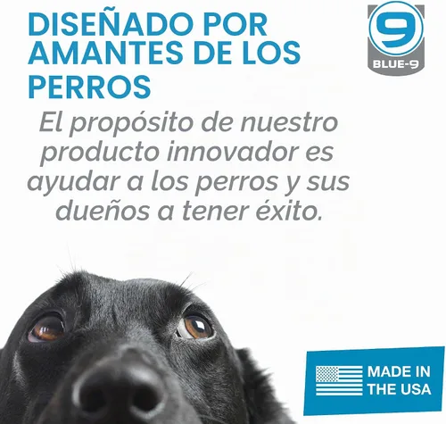 Vista 6 de Arnés Blue-9 con Hebilla para Cuello, Ajuste Completamente Personalizable, Arnés Antijalón, Ideal para Entrenamiento y Obediencia de Perros Azul