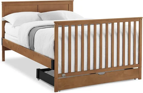 Vista 14 de Simmons Kids Logan - Cuna convertible 6 en 1 con cajón inferior, certificado Greenguard Gold, castaño