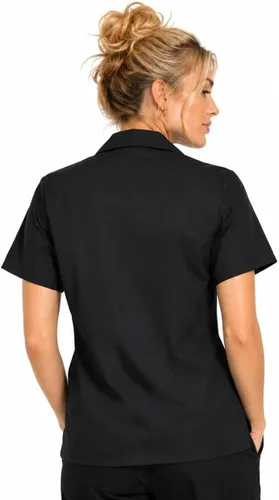 Vista 6 de ChefsCloset Unisex Cook Shirt, Snap Front Utility Kitchen/Chef Shirts for Men & Women Negro