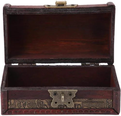 Vista 3 de TOPINCN Organizador de joyas, joyero, caja de joyería de viaje, joyeros y organizadores, joyero de madera con tapa y cerradura de llave