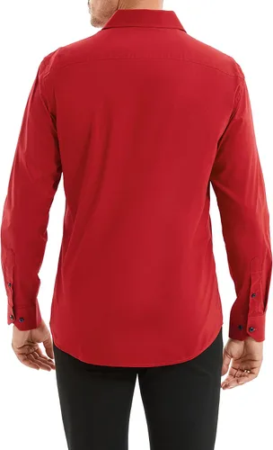 Vista 4 de Alex Vando - Camisa para hombre de manga larga con ajuste regular