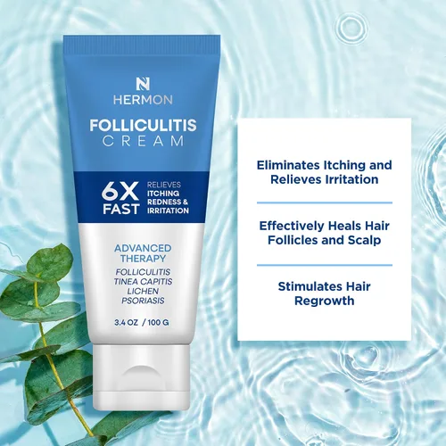 Vista 6 de Crema Tratamiento de Foliculitis Tratamiento Eficaz para Foliculitis Cuero Cabelludo Cara y Cuerpo 3.53 oz