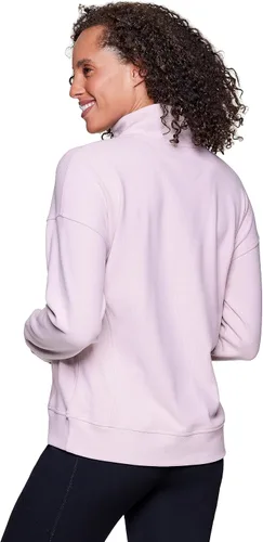 Vista 2 de RBX Active 12 Zip Pullover Para Mujer Suave Ligero Cremallera Cuello Mock Top Running Top