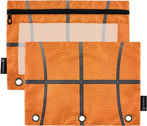 Vista 18 de SHJI Bolsas para carpetas, estuche para lápices Star Galaxy para carpetas de 3 anillas, paquete de 2 bolsas transparentes con cremallera