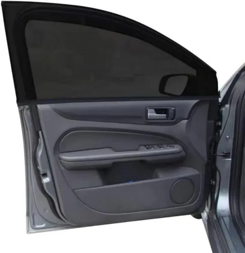 Vista 8 de Paquete de 2 cubiertas de malla para ventana de automóvil de 34" a 43", protector solar de pantalla de ventana lateral para automóvil para camping