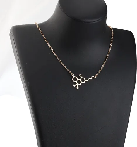 Vista 2 de TGBJE THC Molecule Collar CBD Collar Pot Lovers Gift Cannabis 420 Science Chemistry