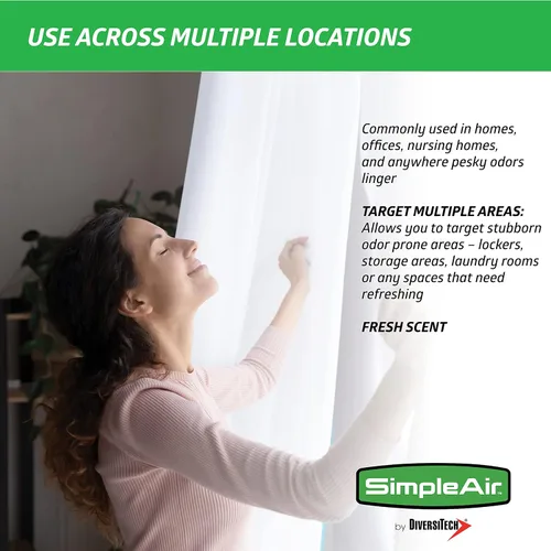 Vista 8 de SC-3200 Ambientador en aerosol fresco para conductos, desodorante, removedor profesional de olores HVAC para casa, automoción, 32 onzas líquidas