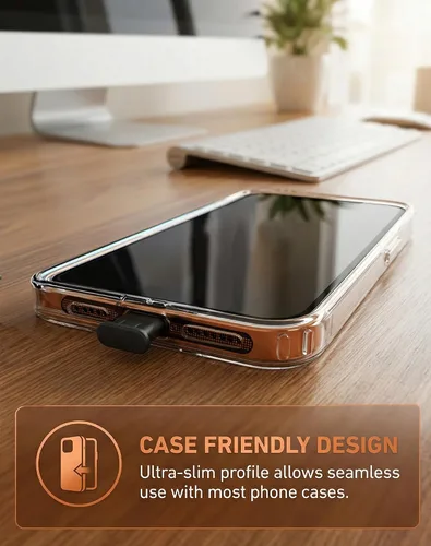 Vista 7 de Protectores de puerto USB C para enchufe antipolvo, 20 unidades, con cubierta de altavoz de teléfono, 6 calcomanías compatibles con iPhone 17 Pro