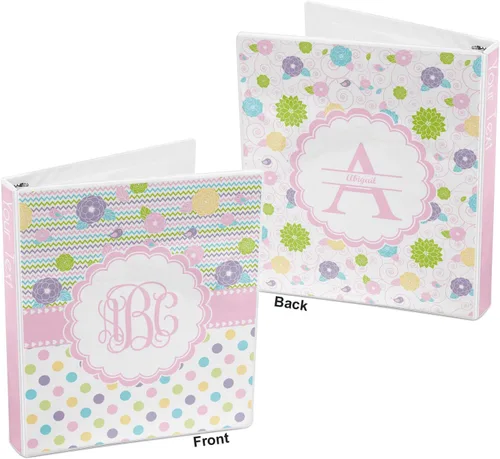 Vista 5 de Carpeta personalizada de 3 anillas Girly Girl - 1 pulgada