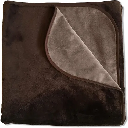 Vista 6 de Manta 100 % impermeable, sedosa, suave,para perros, gatos y personas, S, Negro/Carbón