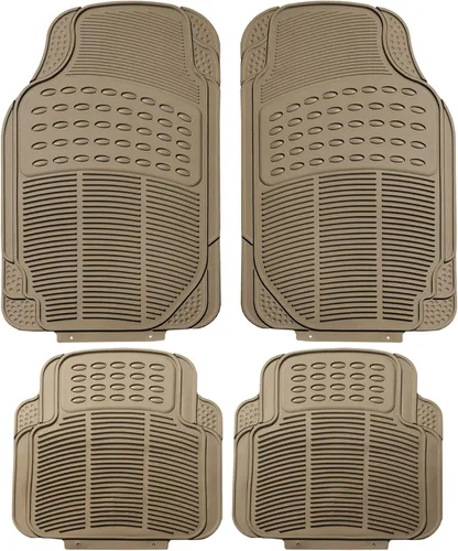Vista 12 de FH Group Alfombrillas para Piso de Automóvil - Alfombrillas de Piso de Goma Resistente para Automóviles, Juego Trasero de Ajuste Universal