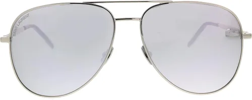 Vista 2 de SAINT LAURENT Gafas de sol unisex Silver Aviator Classic 11 FOLK 003