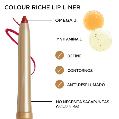 Vista 3 de L'Oréal Paris Color Riche Lip Liner Toffee To Be