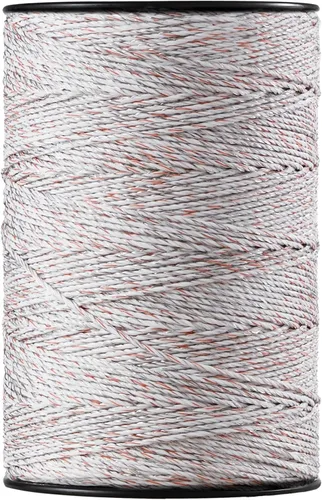 Vista 13 de VEVOR - Alambre para valla eléctrica, 1000 pies 305 m portátil de polialambre, 1/4" de diámetro con 2 hebras de cobre para una conductividad