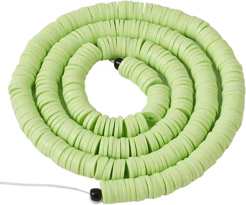 Vista 40 de Cheriswelry Kit de fabricación de pulseras de bricolaje con 7280 piezas de 30 colores de 0.236 in de disco plano redondo de arcilla polimérica