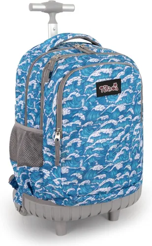 Vista 12 de Tilami Mochila con ruedas para niños y niñas, astronauta