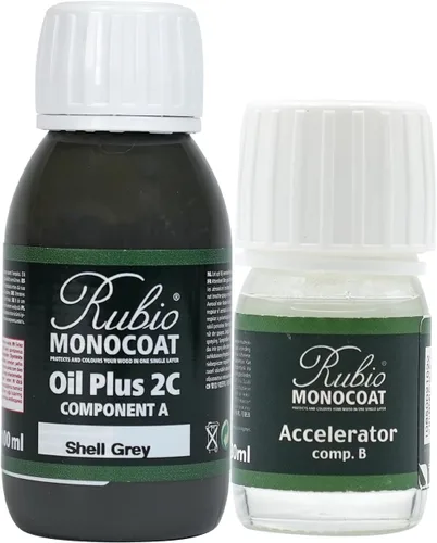 Vista 178 de Rubio Monocoat Tinte y acabado para madera de 650 pies cuadrados - Niebla 5% Oil Plus 2C Aceite de linaza ecológico de secado rápido