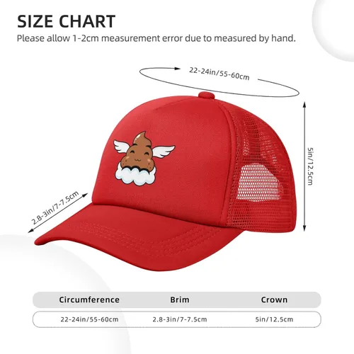 Vista 7 de LIICHEES Cute Angel Poo Baseball Cap for Men Women Adjustable Mesh Back Hat Dad Hat