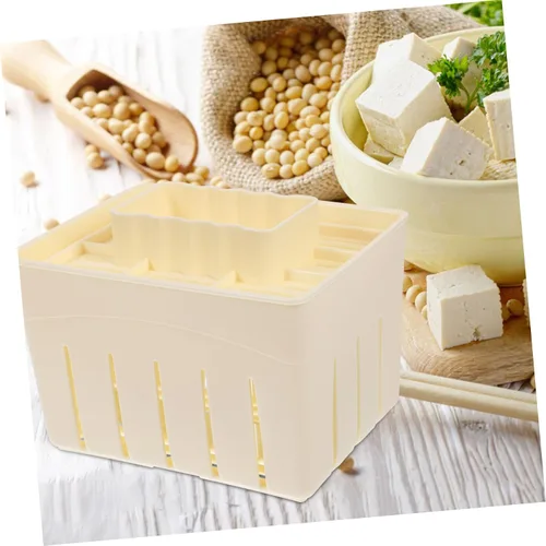 Vista 3 de SHOWERORO Caja de prensado de cuajada Escurridor de prensatelas de tofu de pared lisa para exprimidor de agua de tofu