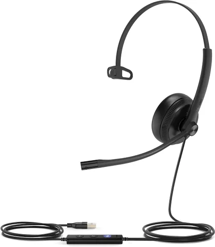Vista 9 de Yealink UH34 Lite Wired Headset,USB-A, Noise Canceling Mic,in-Line Controls Mono-Oreja