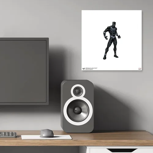Vista 6 de Trends International Gallery Pops Marvel Comics Avengers - Póster de pared de Black Panther, 12 x 12 pulgadas, versión sin marco