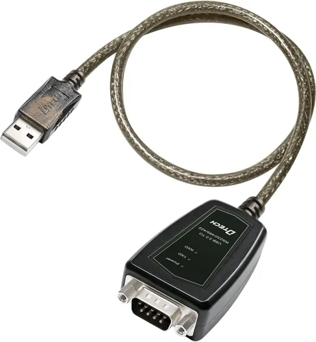 Vista 7 de DTECH Adaptador USB a serie RS422 RS485 R232 a cable USB (interfaz 3 en 1) soporta CC 5V con placa de ruptura luces LED para dispositivos de control