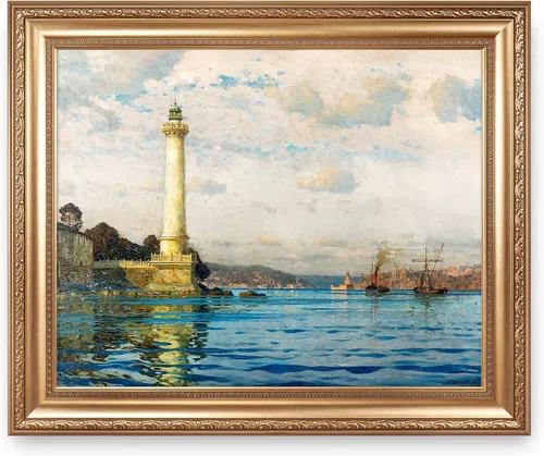 Vista 53 de A&T ARTWORK A Brisk Breeze por Willem van de velde Reproducciones de pintura de velero, impresiones en lienzo giclée para decoración del hogar, 20 x