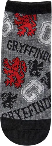 Vista 6 de Harry Potter Gryffindor Quidditch JuniorsMujeres Paquete de 5 Calcetines de tobillo Talla 4-10