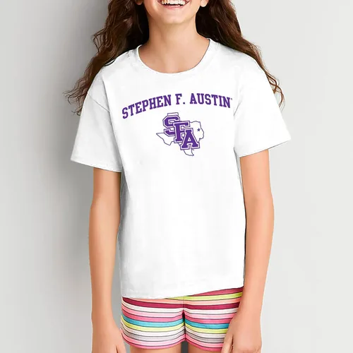 Vista 559 de NCAA Arch Logo, camiseta juvenil color del equipo, universidad - universidad