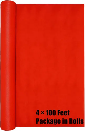Vista 7 de Alfombra negra para pasillo de boda, 2 x 15 pies, tela de poliéster no tejida, alfombra negra para temática de noche de premios, bailes, fiestas