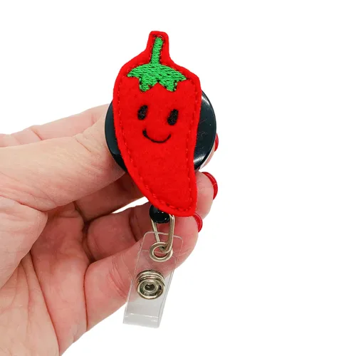 Vista 2 de Chili Pepper Retractable Badge Reel