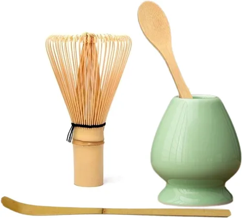 Vista 8 de Matcha Tools, soporte para batidor de matcha, soporte para batidor de Matcha Chasen, soporte de cerámica, cuenco de matcha, inicio de ceremonia
