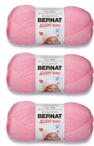 Vista 34 de Bernat Softee Baby Cotton Aqua Mist - Ovillo de lana para bebé, paquete de 3 unidades de 4.25 onzas, mezcla, 3 DK (ligero), 254 yardas